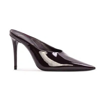 Black Suede Studio Fallon 100 Pump In Brown