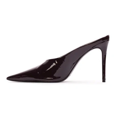 Black Suede Studio Fallon 100 Pump In Brown