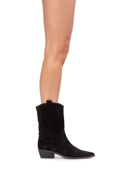 Black Suede Studio Casey Suede Boots In Black