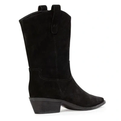 Black Suede Studio Casey Suede Boots In Black