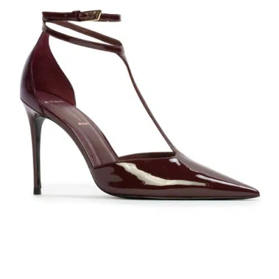 Black Suede Studio Ruby 100 Pump In Brown