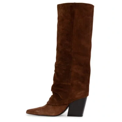 Black Suede Studio Nev 100 Boot In Brown