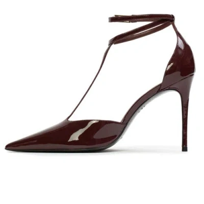 Black Suede Studio Ruby 100 Pump In Brown