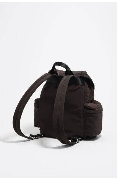 Bimba Y Lola Large Drawstring Buckle Backpack In Black