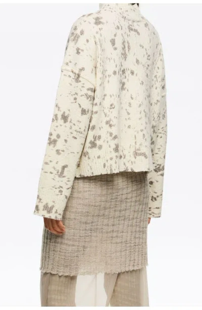 Bimba Y Lola High-neck Speckled Sweater In Neutral