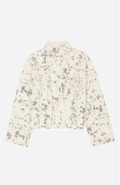Bimba Y Lola High-neck Speckled Sweater In Neutral