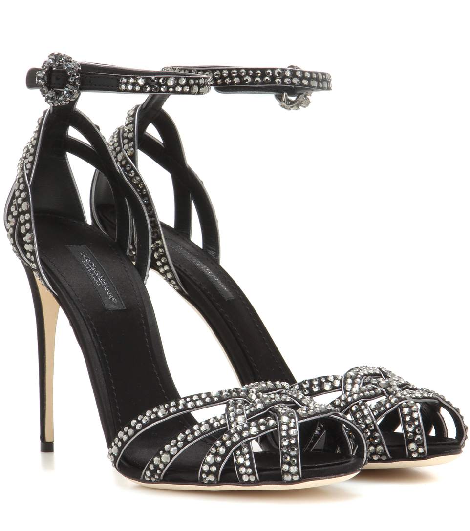 dolce and gabbana embellished sandals