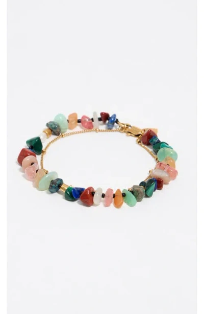 Bimba Y Lola Stone-embellished Double-layer Bracelet In Multi