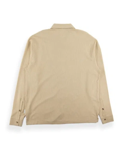 Sovereign Code Nick Woven Polo Shirt In Nude