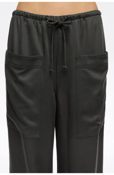 Bimba Y Lola Drawstring Patch-pocket Trousers In Gray
