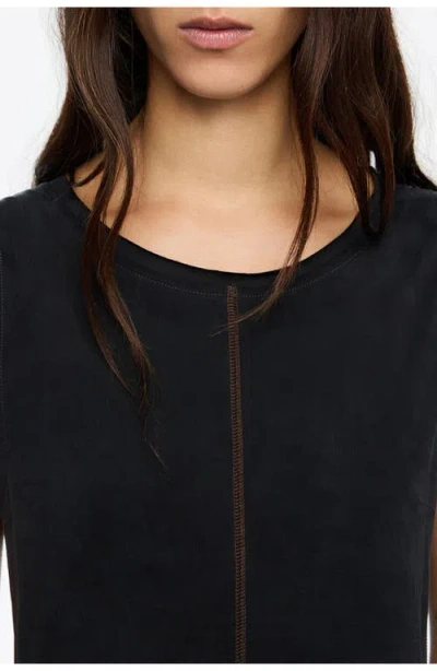 Bimba Y Lola Seam-detail Sleeveless Top In Black