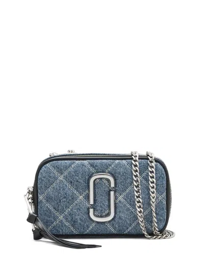 Marc Jacobs Quilted Denim "softshot" Bag In Blue