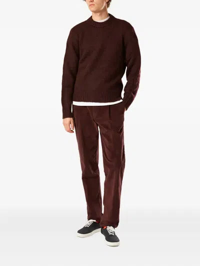 Doppiaa Crew-neck Sweater In Brown