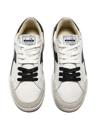 Diadora Prestige Used Shoes In White