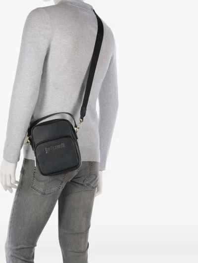 Just Cavalli Zip-fastening Messenger Bag In Black