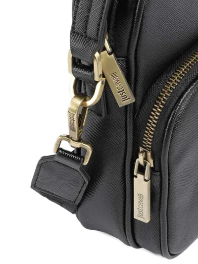Just Cavalli Zip-fastening Messenger Bag In Black
