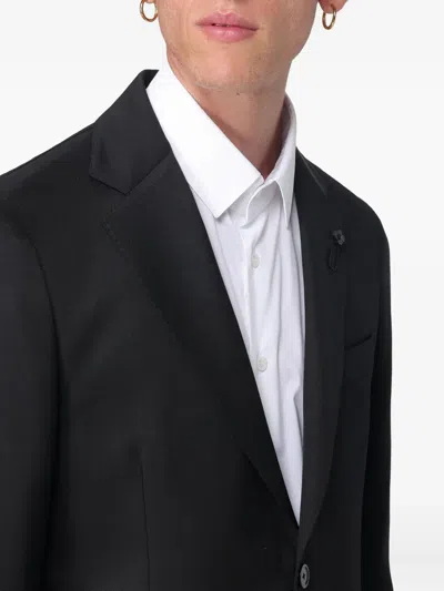 Lardini Single-breasted Suit In Black