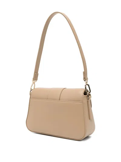 Lacoste Logo-appliqué Flap Bag In Brown