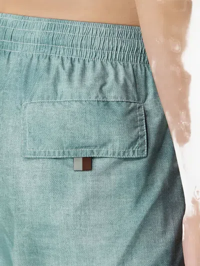 Canali Drawstring Swim Shorts In Blue