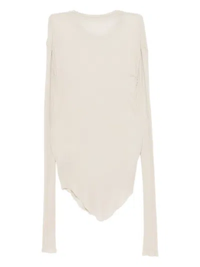 Julius Raw-edge T-shirt In White