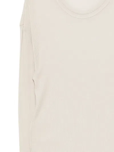 Julius Raw-edge T-shirt In White