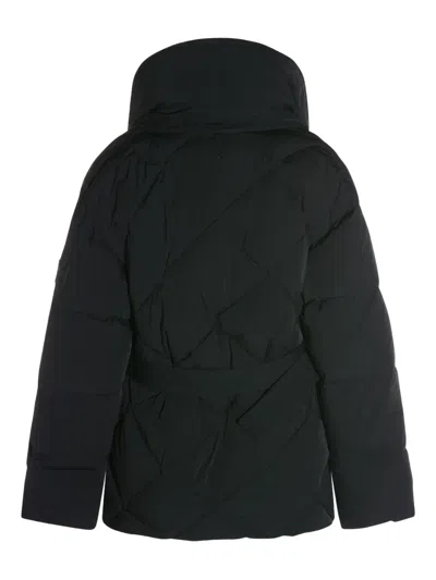 Mackage Olive Belted Quilted Down Jacket In Black