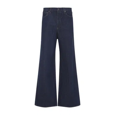 Agolde Cotton Dame Jeans In Blue