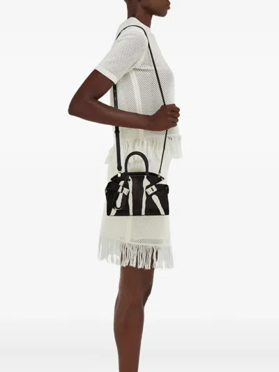 Ferragamo Hug Two-toned Mini Bag In Black