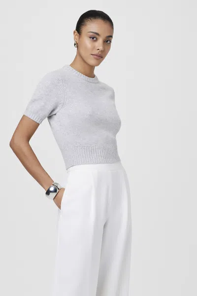 Toccin Elsie Short-sleeve Sweater In Navy