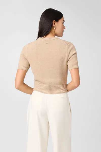 Toccin Elsie Short-sleeve Sweater In Navy