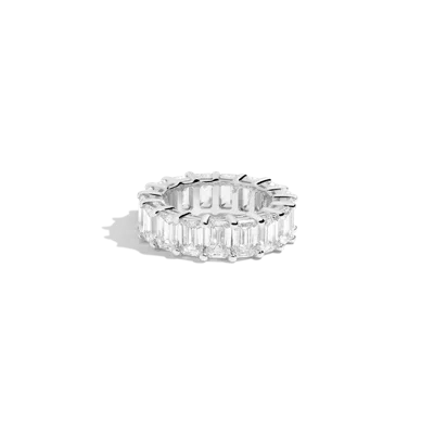 Aurate New York 10ct Lab Grown Diamond Emerald Cut Ring In Metallic