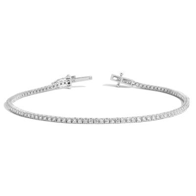 Aurate New York 1.5ct Lab Grown Diamond Tennis Bracelet In Metallic