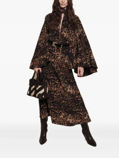 Johanna Ortiz Post Treasured Open-back Cutout Leopard-print Silk-blend Maxi Dress In Animal Print