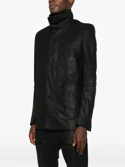 Deepti Single-breasted Coat In Black