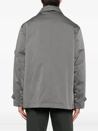 C.p. Company C.p.company Coat With Button Closure In Gold