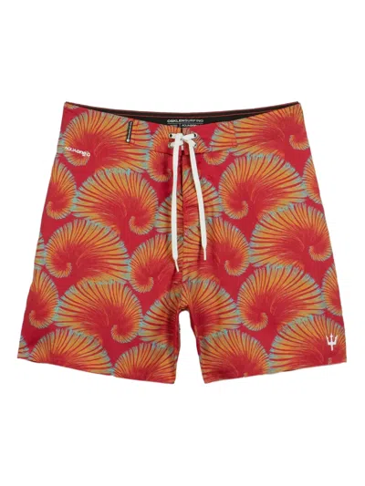 Osklen Aquaone Flex Drawstring Swim Shorts In Red