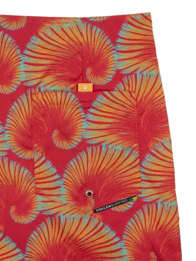 Osklen Aquaone Flex Drawstring Swim Shorts In Red