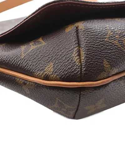 Pre-owned Louis Vuitton 2000 Musette Tango Shoulder Bag In Brown