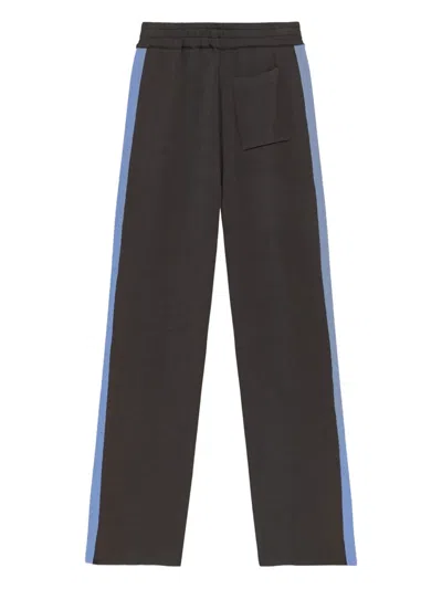 Autry Viscose Blend Trousers With Logo In Multi