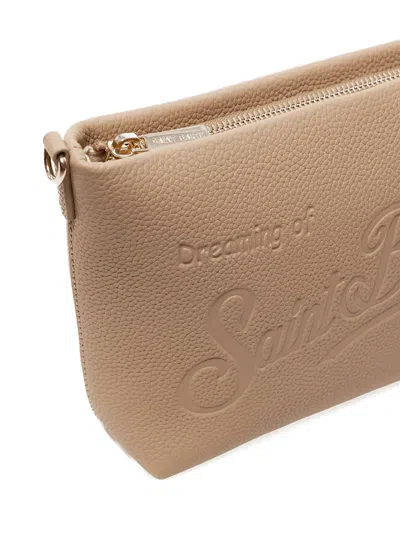 Mc2 Saint Barth Adjustable Strap Shoulder Bag Gold Tone In Neutral