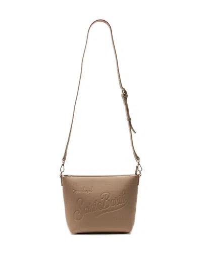 Mc2 Saint Barth Adjustable Strap Shoulder Bag Gold Tone In Neutral