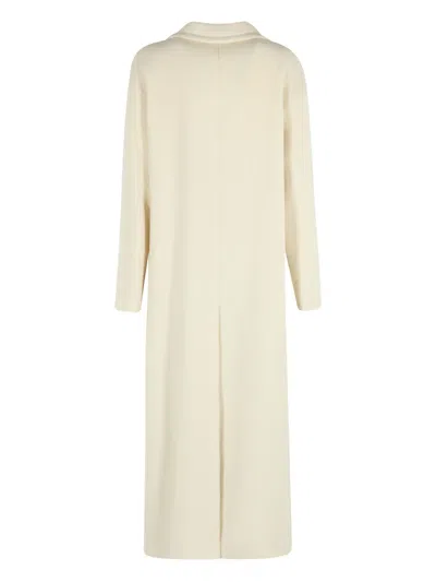 Tagliatore Alberto Biani Wool Single-breasted Coat In Neutral