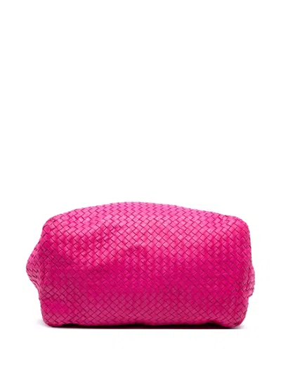 Pre-owned Bottega Veneta 2012-2025 Large Nappa Intrecciato Cesta Tote Bag In Pink