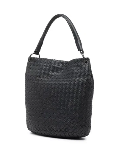 Pre-owned Bottega Veneta 2011 Nappa Intrecciato Bucket Bag In Black