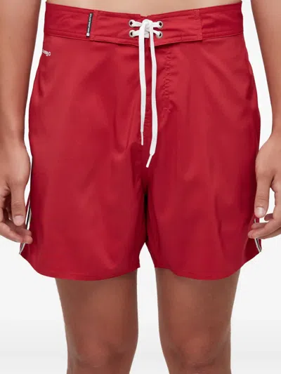 Osklen Aquaone Flex Swim Shorts In Red