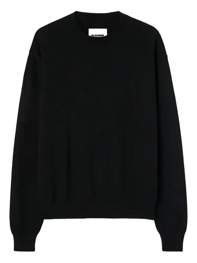 Jil Sander Crew-neck Sweater In Black