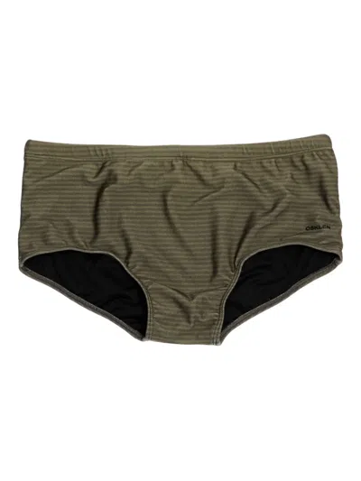 Osklen Striped-pattern Shorts In Green