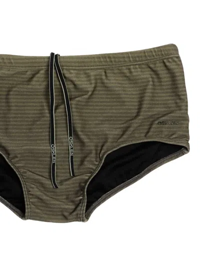 Osklen Striped-pattern Shorts In Green