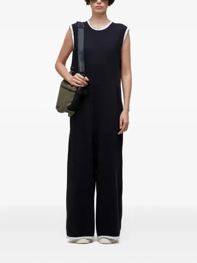 Osklen Sleeveless Contrast-trim Jumpsuit In Black