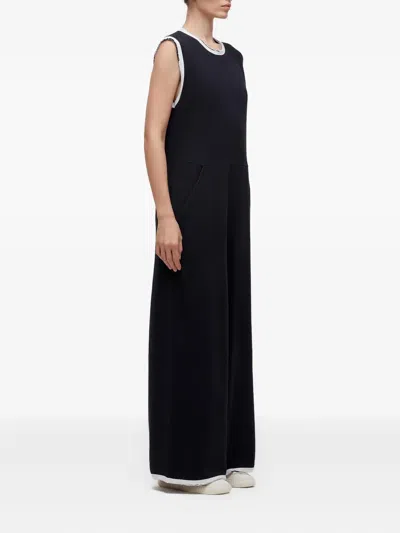 Osklen Sleeveless Contrast-trim Jumpsuit In Black
